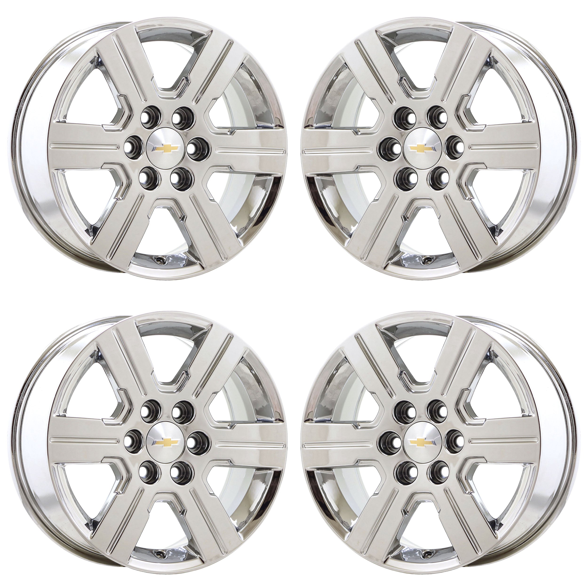 18" Chevrolet Traverse Bright Chrome wheels rims OEM set 5408 EXCHANGE